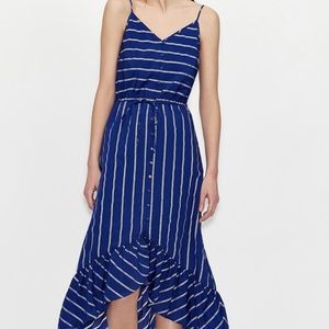 Armani Exchange Striped Midi Dress - medium